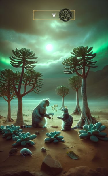 Five of Pentacles Tarot Card Spiritual Forest Tarot Deck