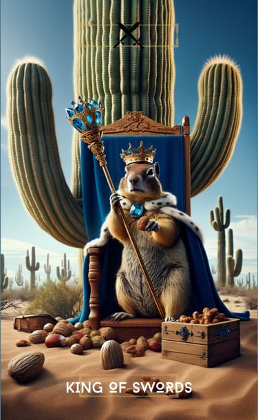 King of Swords Tarot Card Spiritual Forest Tarot Deck