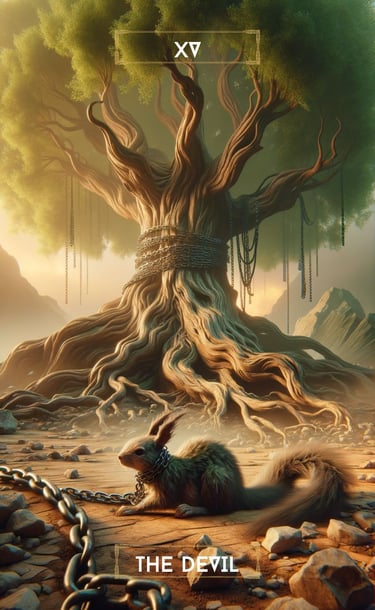 The Devil Tarot Card Spiritual Forest Tarot Deck