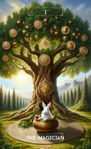 The Magician Tarot Card Spiritual Forest Tarot Deck