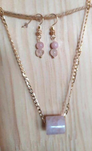 Bijoux Les Couleurs de Lo Quartz rose