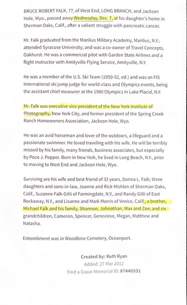 Vice President of the New York Institute of Photography Bruce Falk