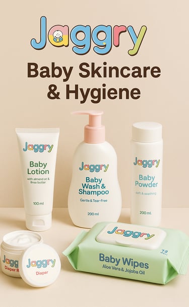 Jaggry Premium Baby Care – Gentle Skincare and Daily Hygiene Products