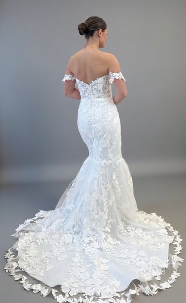 robe de mariée sirène en dentelle Essonne DM COUTURE
