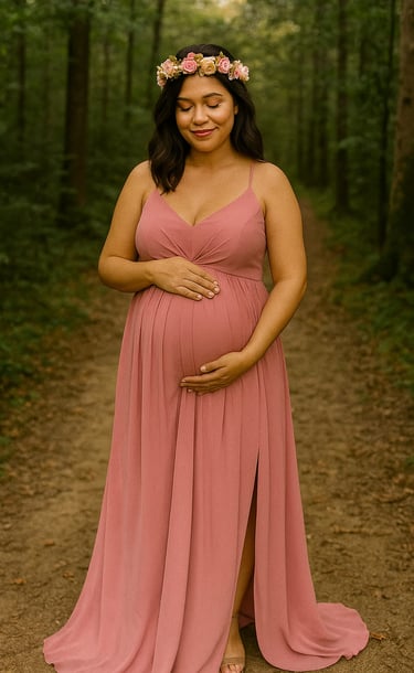 Vestido de maternidad Palo Rosa