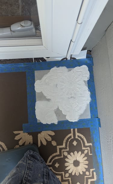 Painted stencil