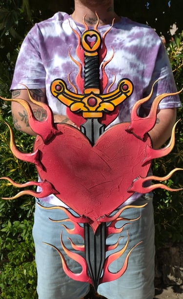 Coeur en flamme
