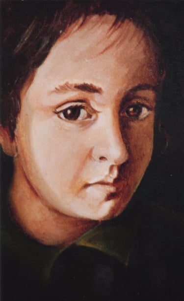 dipinto del volto di una ragazza