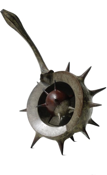 Bronze Sculpture Horse Chestnut Conker By Mark Richard Hall Sculptor