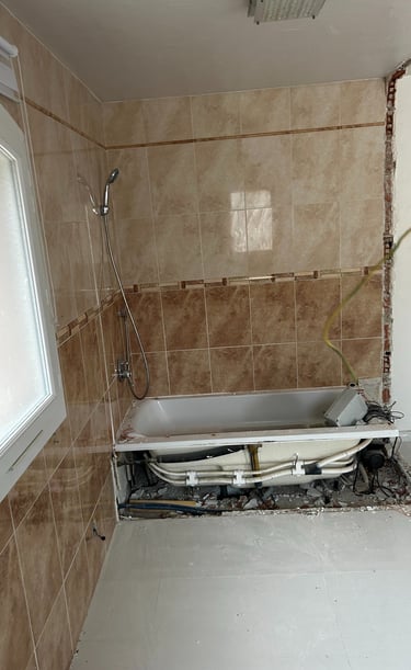 rénovation salle de bains avant