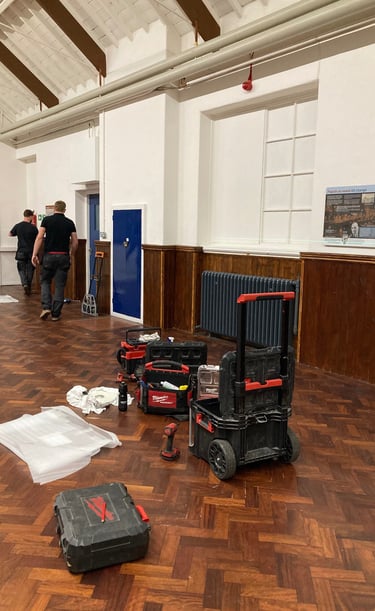 Installation of a heritage trail for a National Lottery Heritage Fund at a community centre.