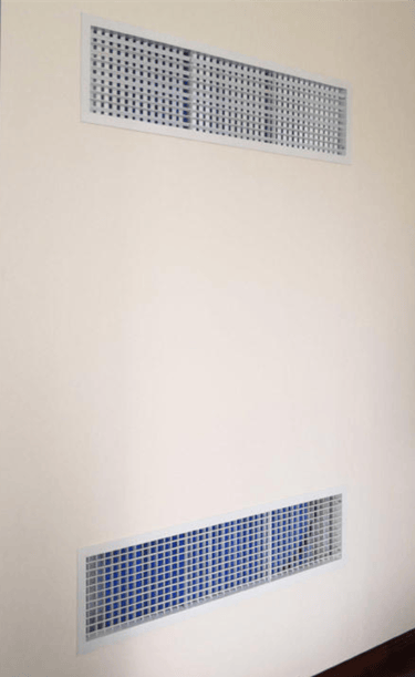 capillary cold module wall installed