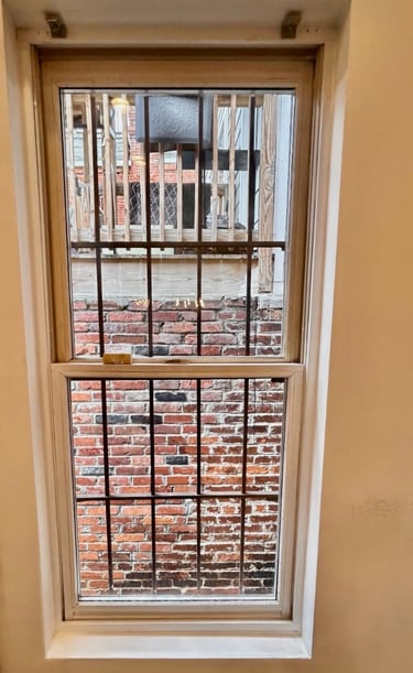 bedroom window glass installation