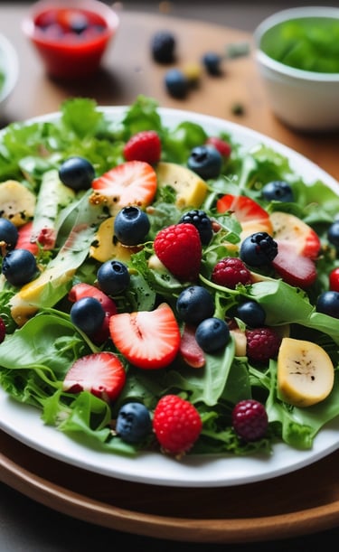 A close-up of healthy meal prep with colorful vegetables.
