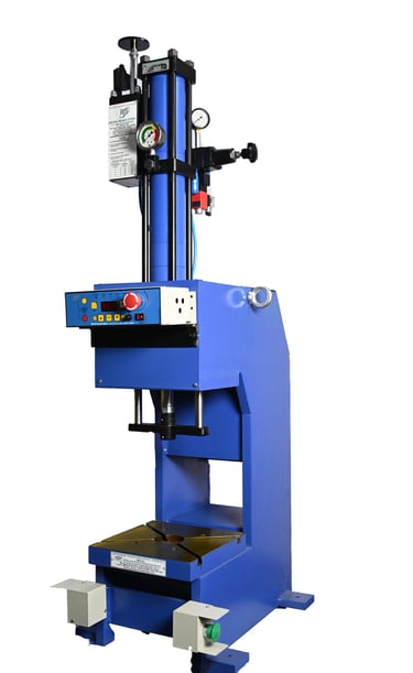 ANTI-ROTATION C FRAME PRESS MACHINE BUILT BY NATIONAL PNEUMATIC SYSTEMS IN VASAI USED FOR STAMPING BENDING TRIMMING ETC.