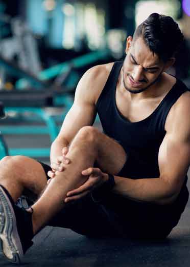 Sports massage Wollongong - leg massage,