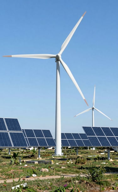 Usinas eólicas e fotovoltaicas