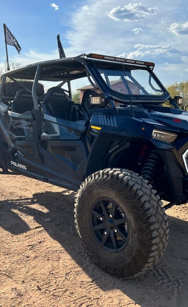 UTV being serviced at Casualty Powersports