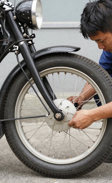 person riding red and gray motorcycle
