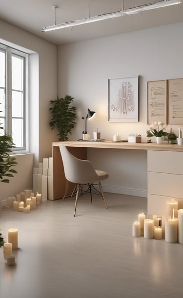 Stylish art prints displayed in a modern setting.