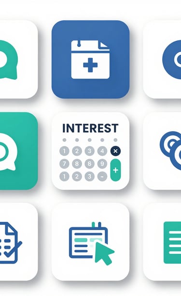 A fraction calculator showing colorful fraction inputs and results on screen