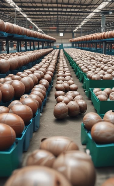 Close-up of hands inspecting quality textiles ready for export.