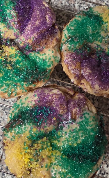 Mardi Gras King Cake Cookies