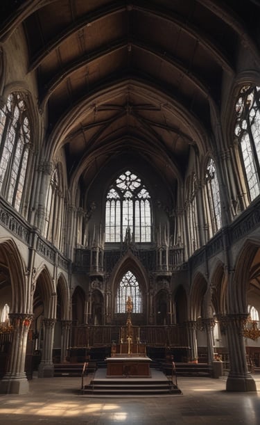 A close-up of a plate with rich, dark-themed dishes resembling sinful indulgences.