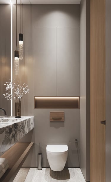 bathroom design 3d render