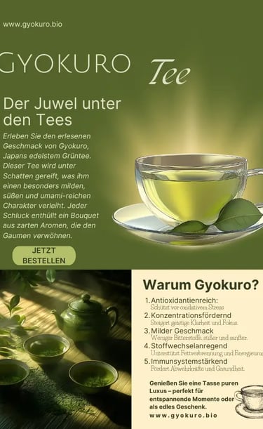 Referenz Bild von Flyer für Grünen Tee