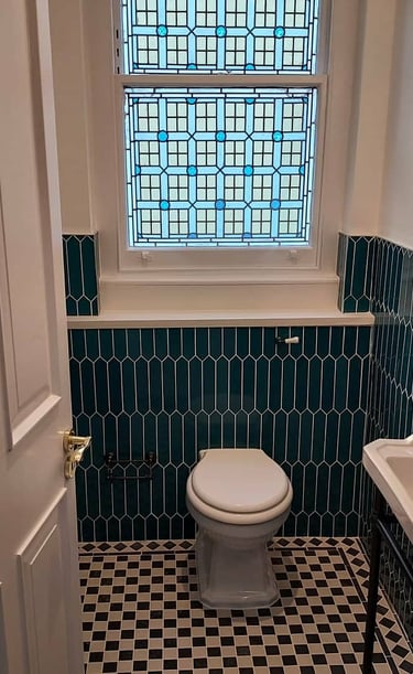 After bathroom renovation