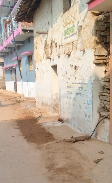 old wall of house