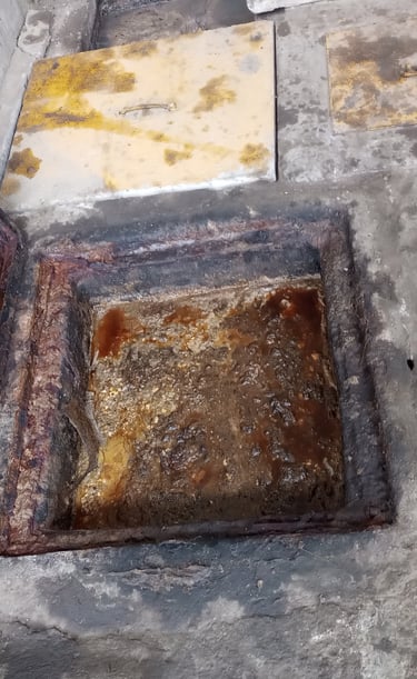 Sondeo de trapa de grasas