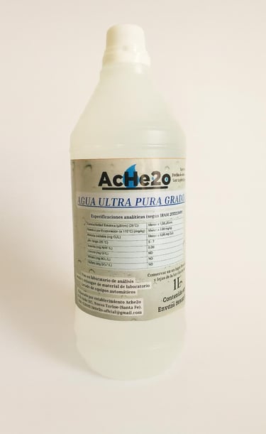 Botella de agua ultra pura por 1 litro descartable