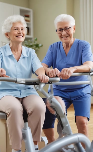 A person is sitting with their back to the camera, receiving a hair treatment. A second individual wearing gloves is applying a white substance to the person's hair using a purple brush, holding a black bowl in their other hand. The person receiving the treatment is draped in a patterned cape featuring triangles and lines.
