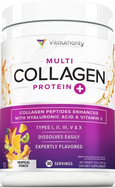 Multi Collagen Peptides Plus Hyaluronic Acid and Vitamin C