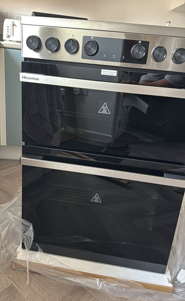 Front side of the electric cooker installed by electrician in nuneaton