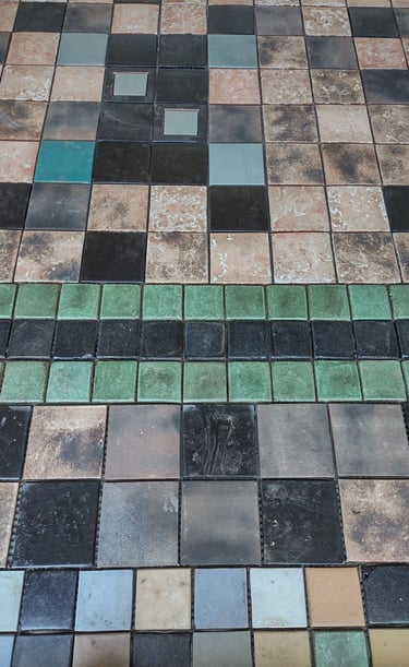 handmade clay tile