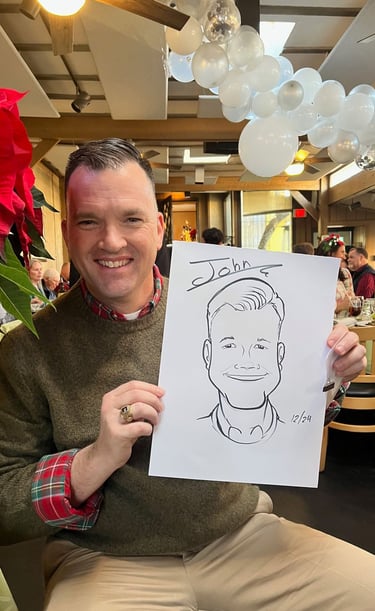 Live caricature drawing