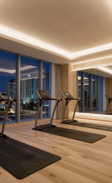 An elegant chauffeur opening the door of a high-end vehicle under soft city lights.