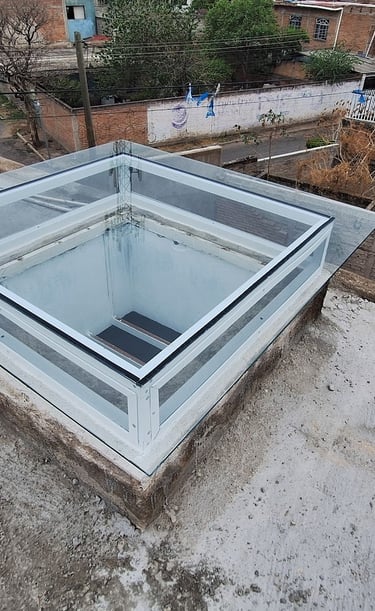 Domo con ventilación y mosquitero integrado para flujo de aire