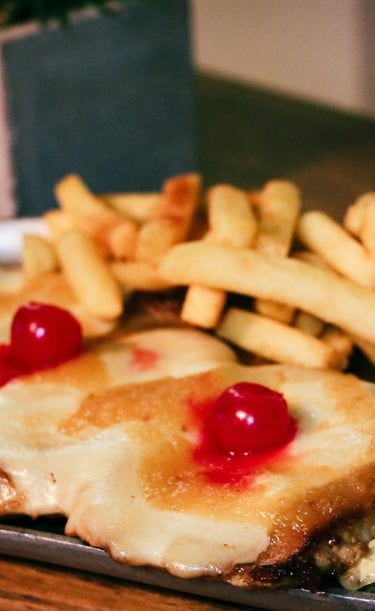 lomo de cerdo hawaiano, Restaurante Guanapalo Quimbaya Quindio