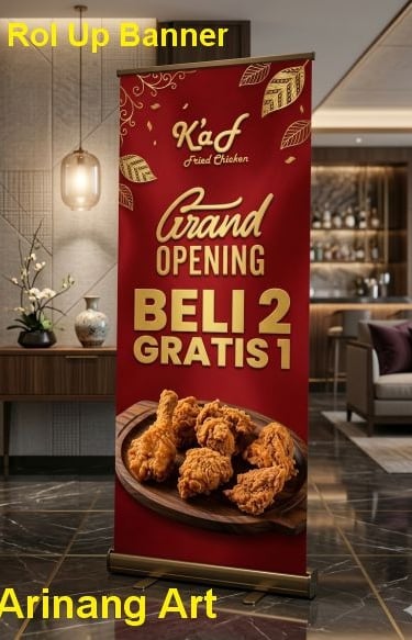 Percetakan Makassar Arinang Art Rol Up Banner