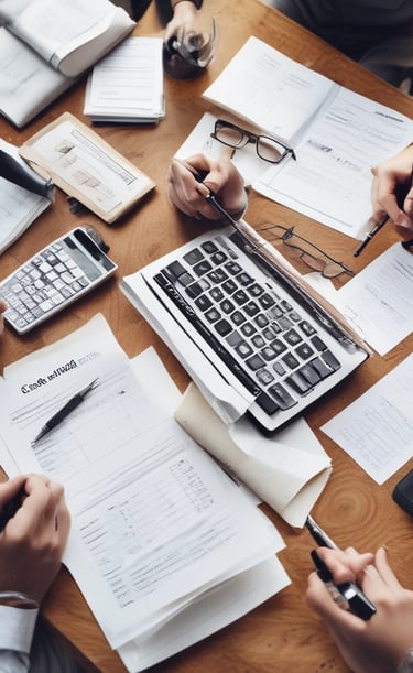 A collection of logo designs and business cards.