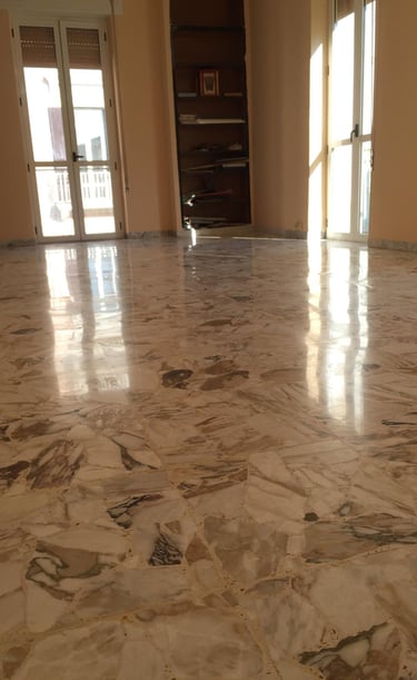 Polissage et cristallisation de marbre par DG Services - rénovation haut de gamme en Suisse romande