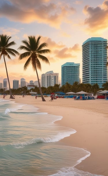 A bustling city street filled with diverse travelers.