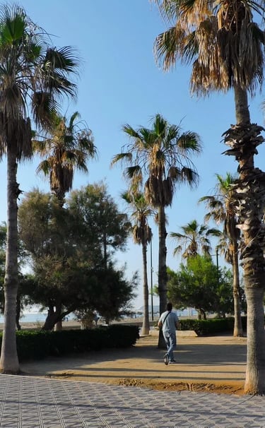 Promenade of Malvarrosa Beach in Valencia