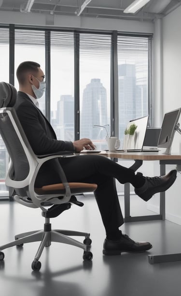 Close-up of a gaming chair with adjustable lumbar support and vibrant colors in a dedicated gaming room.
