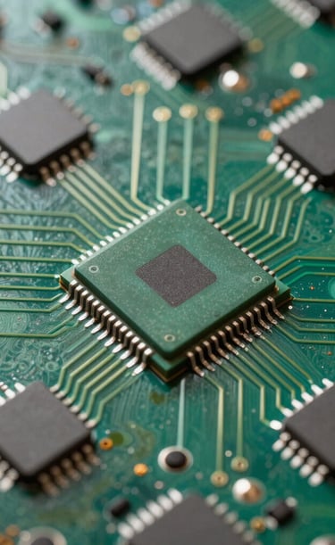 A futuristic AI interface glowing with data streams in shades of light blue.