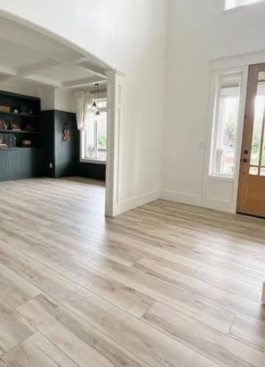 Luxury vinyl plank flooring installation — durable, modern, and professionally installed.